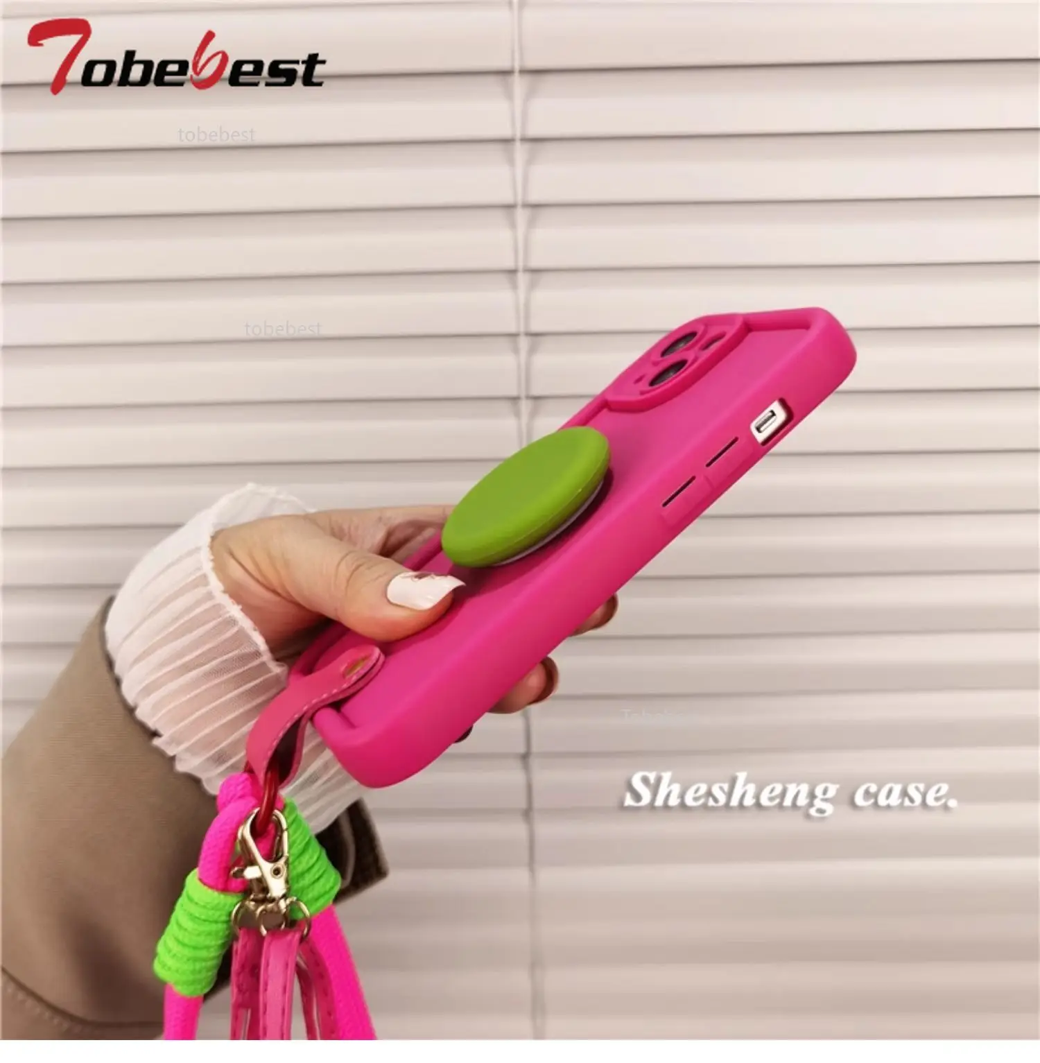 Funda con correa para muñeca y collar con cordón cruzado para Samsung Galaxy A16 A26 A36 A56 A06 A15 A25 A35 A55 A14 A24 A34 A54 A05S 4G 5G - imagen 5