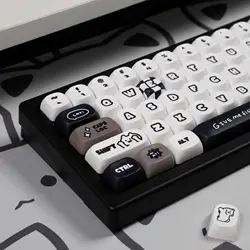 Teclas PBT MOA para teclado mecánico – Gatos y cachorros