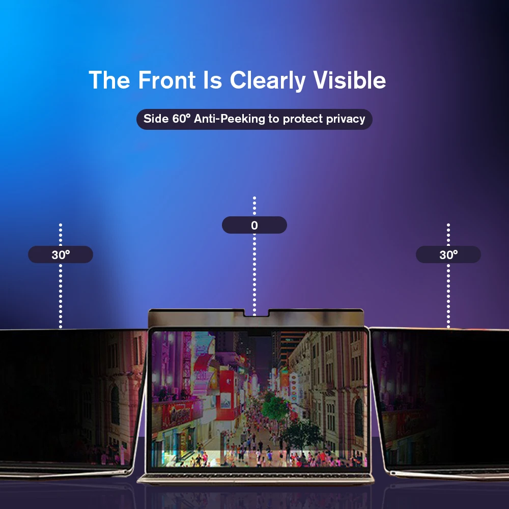 Protector de pantalla de privacidad para Macbook Pro 16 14 Air 13 15 A2485/A2780/A2141/A2941 A2442/A2779 A2681 A1932/A2179/A2337, película filtrante - imagen 5