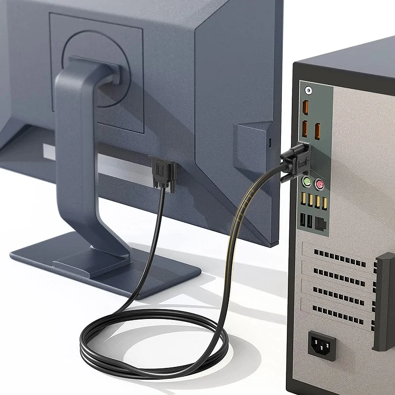 SHULIANCABLE Cable de monitor VGA a VGA 1080P full HD cable macho a macho HD15 adecuado para monitores de computadora, proyectores - imagen 5