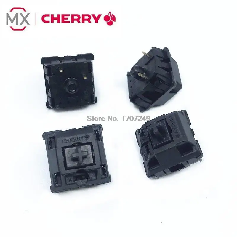 Interruptor de teclado mecánico Cherry MX Original, conmutador de eje de 3 pines, color plateado, rojo, negro, azul, marrón y gris, 2 uds. - imagen 5