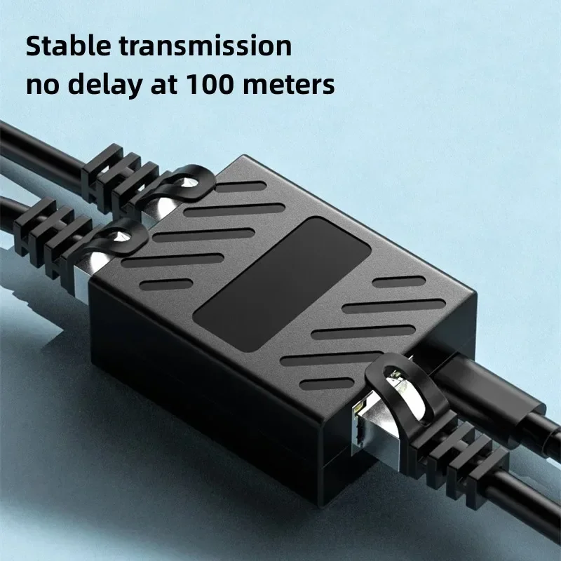 Adaptador de conector RJ45, divisor de 1 a 2 vías, extensor de enchufe Modular, acoplador de Internet RJ 45, Cable Ethernet para ordenador portátil - imagen 5