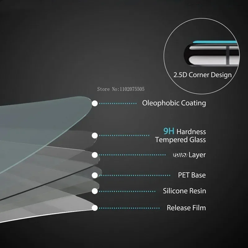 Protector de pantalla de vidrio templado para móvil, cristal Protector para Xiaomi Redmi Note 10, 11, 12, 13 Pro, redmi 10, 9, 8, 7, 12 Pro Plus, 3 unidades - imagen 3