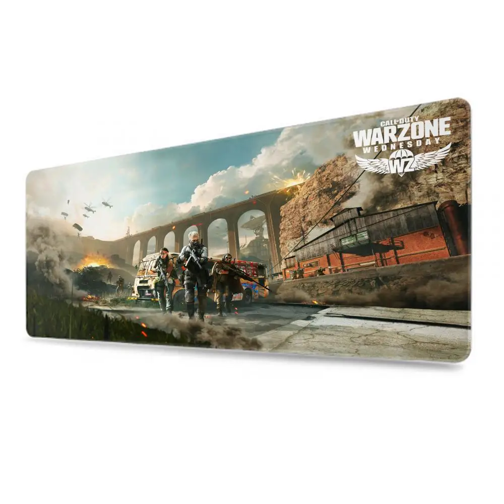 Alfombrilla de ratón de goma Natural de Anime para decoración de oficina, alfombrilla de ratón para el hogar, calls of duty Warzone Gaming, alfombrilla de ratón de gran tamaño de 90x40CM - imagen 3