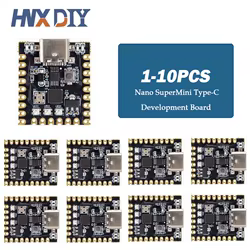 1-10 Uds NANO V3.0/Nano SuperMini placa de desarrollo tipo C chip atmega328p puerto serie ch340 para arduino