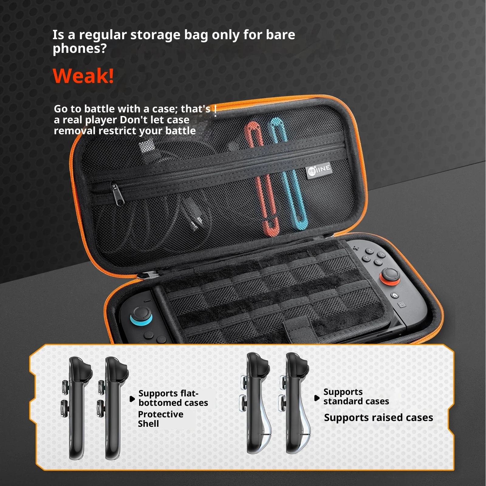 Bolsa de almacenamiento IINE para Nintendo Switch2, bolsa de almacenamiento de carcasa dura, portátil, anticaída, a prueba de golpes, NS2 SWITCH2, accesorios para juegos, regalo - imagen 5