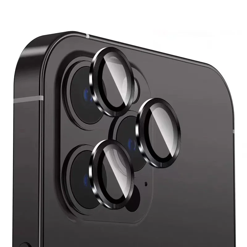 Protector de lente de cámara de color morado oscuro, 2-3 Uds., para IPhone 14, 15, 16 17Pro Max Plus 16 Pro Max 13Mini, accesorio de película de protección de vidrio - imagen 5