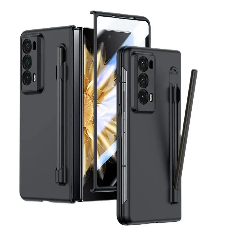 Funda para Huawei Honor Magic V2, cubierta de plástico duro mate a prueba de golpes con bolígrafo para Huawei Honor Magic V2