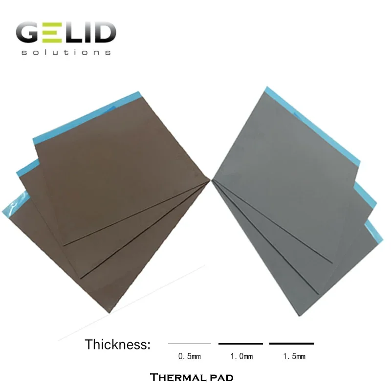 Almohadilla térmica de silicona de disipación de GELID 12 W/mk para PC de escritorio/GPU/RAM/SSD/ordenador portátil refrigeración 120x120mm 0,5/1,0/1,5mm - imagen 2