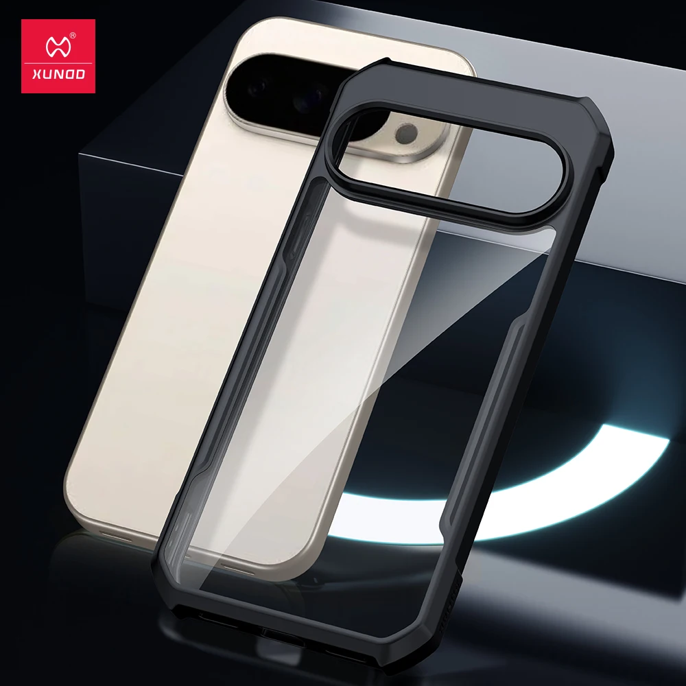 Para Google Pixel 10 Pro funda XUNDD Airbags a prueba de golpes transparente PC + TPU funda protectora trasera para Pixel 10