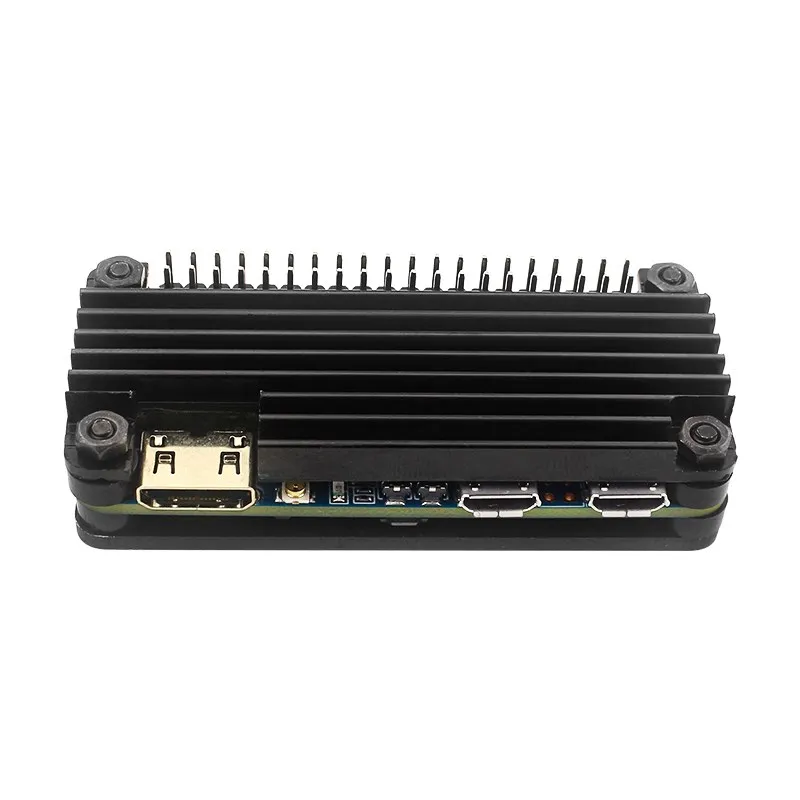 Banana Pi M2 Zero carcasa de aleación de aluminio protección carcasa de Metal carcasa de refrigeración pasiva para BPI-M2 Zero con destornillador - imagen 4