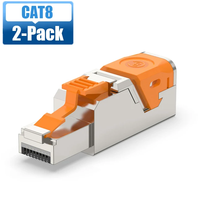 2PCS CAT8 Orange