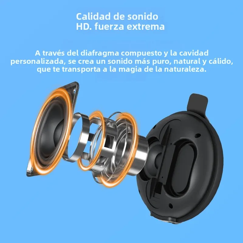 EBS-315 8w Mini altavoz portátil Bluetooth 5,4 tela Simple malla impermeable ipx5 1500mah caminar al aire libre ciclismo viajar - imagen 5