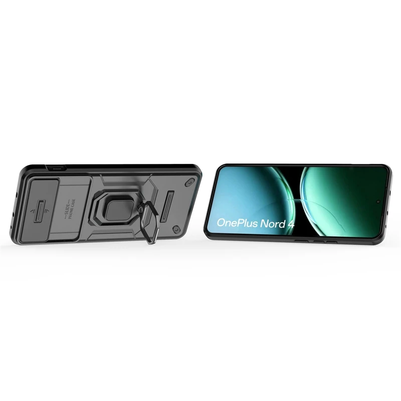 Funda para Oneplus Nord 4, Protector de lente de oclusión deslizante, soporte de anillo - imagen 5