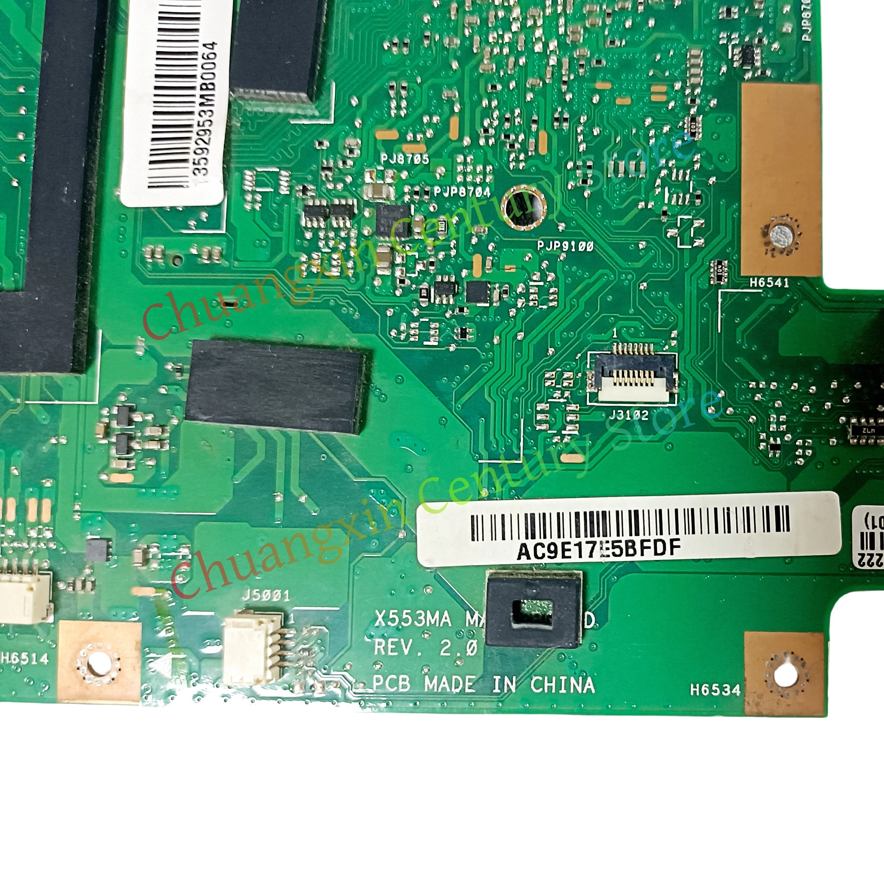 X553MA REV: placa base 2,0 para portátil Asus X553M K553M A553MA D553M F553MA con CPU N2830 N2840 N2940 N3530 N3540 prueba de 100% ok - imagen 5