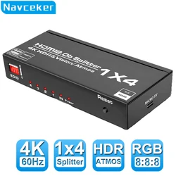 Divisor HDMI 1×4 4K 60Hz HDCP 2.0 - Para PS4, Xbox, DVD