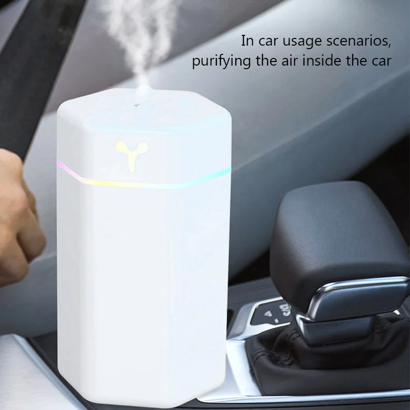Mini humidificador de aire para oficina, difusor de Aroma de humidificación de aire de escritorio para habitación, Usb, purificador de niebla para coche y hogar pequeño - imagen 4