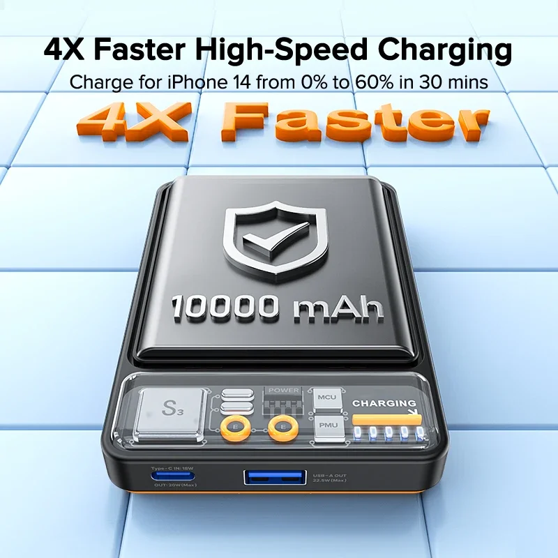 QOOVI Power Bank 22,5 W cargador portátil ultrafino Powerbank 10000mAh batería carga rápida para iPhone 16 15 Xiaomi Samsung - imagen 2