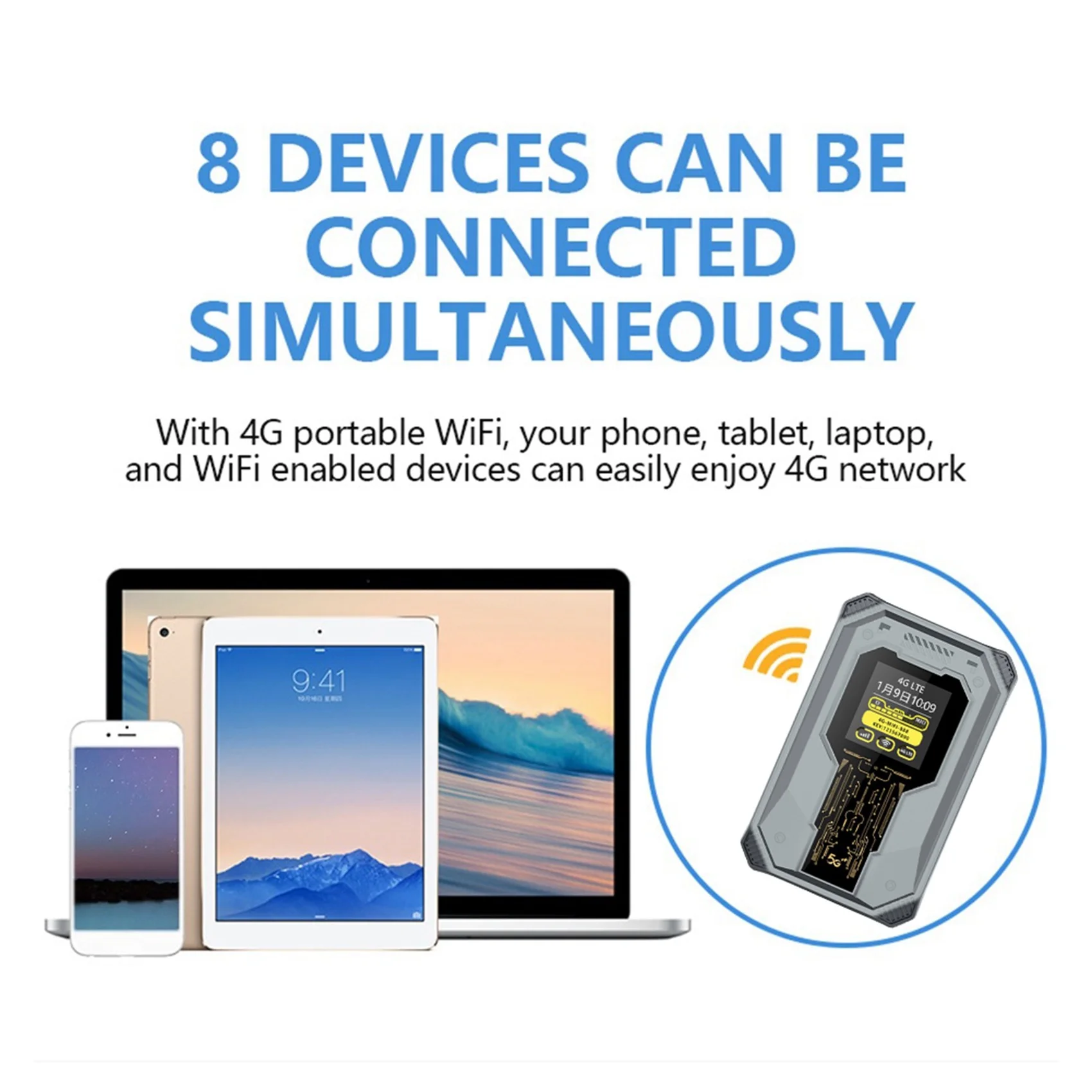 BTLIFE-300Mbps enrutador Wi-Fi de bolsillo enrutador inalámbrico 4G 5G módem Wifi portátil 4G LTE con ranura para tarjeta SIM - imagen 4