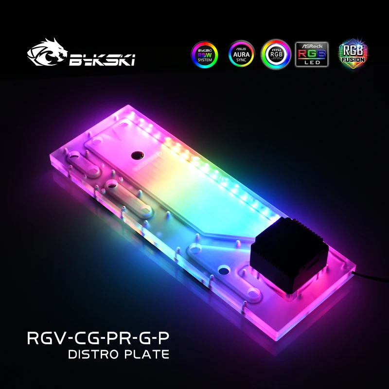 BYKSKI Tanque acrílico para uso en caja de computadora COUGAR Panzer-G/bomba combinada DDC solución de canal de agua fría RGV-CG-PR-G-P