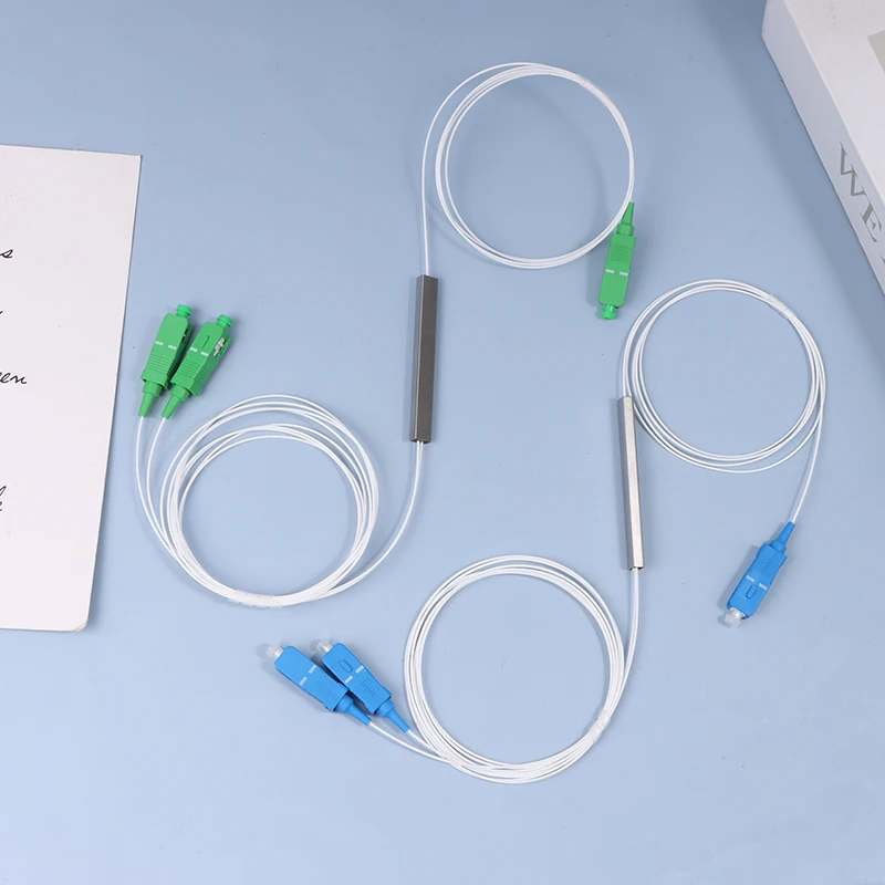 ✈ 1 unidad de divisor de fibra óptica FTTH monomodo PLC divisor 1x2 SC/APC SC/UPC Mini sin bloqueo 1*2 SC APC/UPC conector - imagen 5