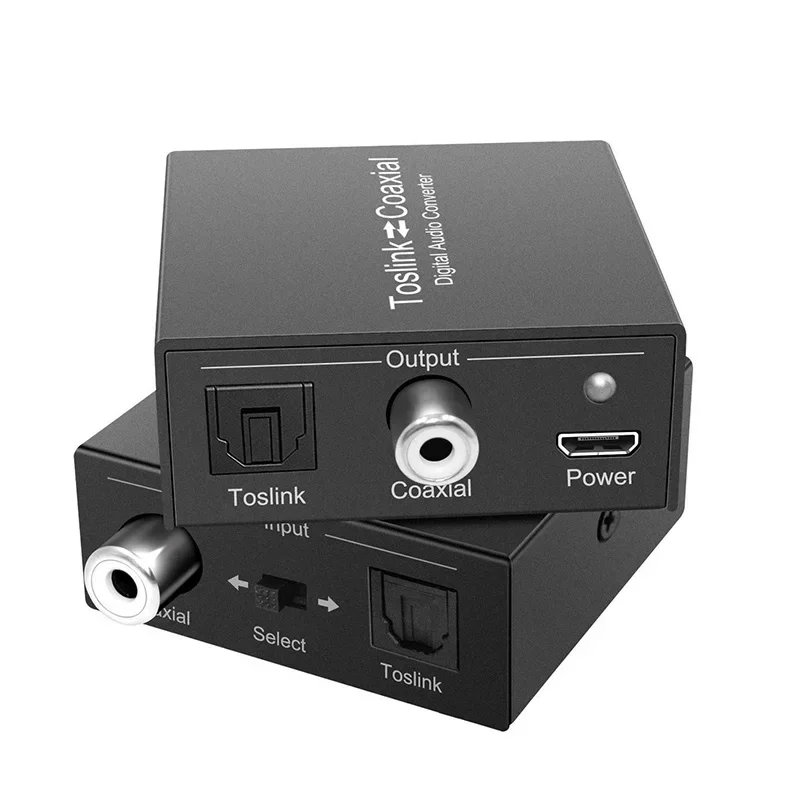 Convertidor de Audio Digital bidireccional, convertidor Coaxial Digital a óptico, interruptor de Audio óptico a Coaxial o Coaxial a óptico - imagen 2