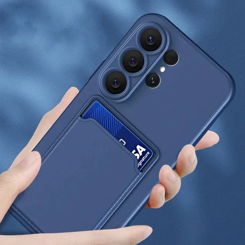 Capa para Samsung Galaxy S26 S 26 Plus S26 + S26Plus Edge Ultra contraportada mate suave TPU cartera ranura para tarjeta fundas de teléfono a prueba de golpes