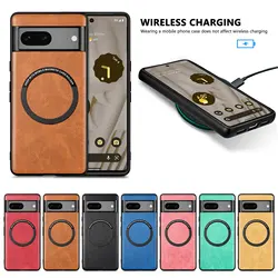 Funda Cuero Google Pixel 7 Pro – Carga Magnética Inalámbrica Ultrafina