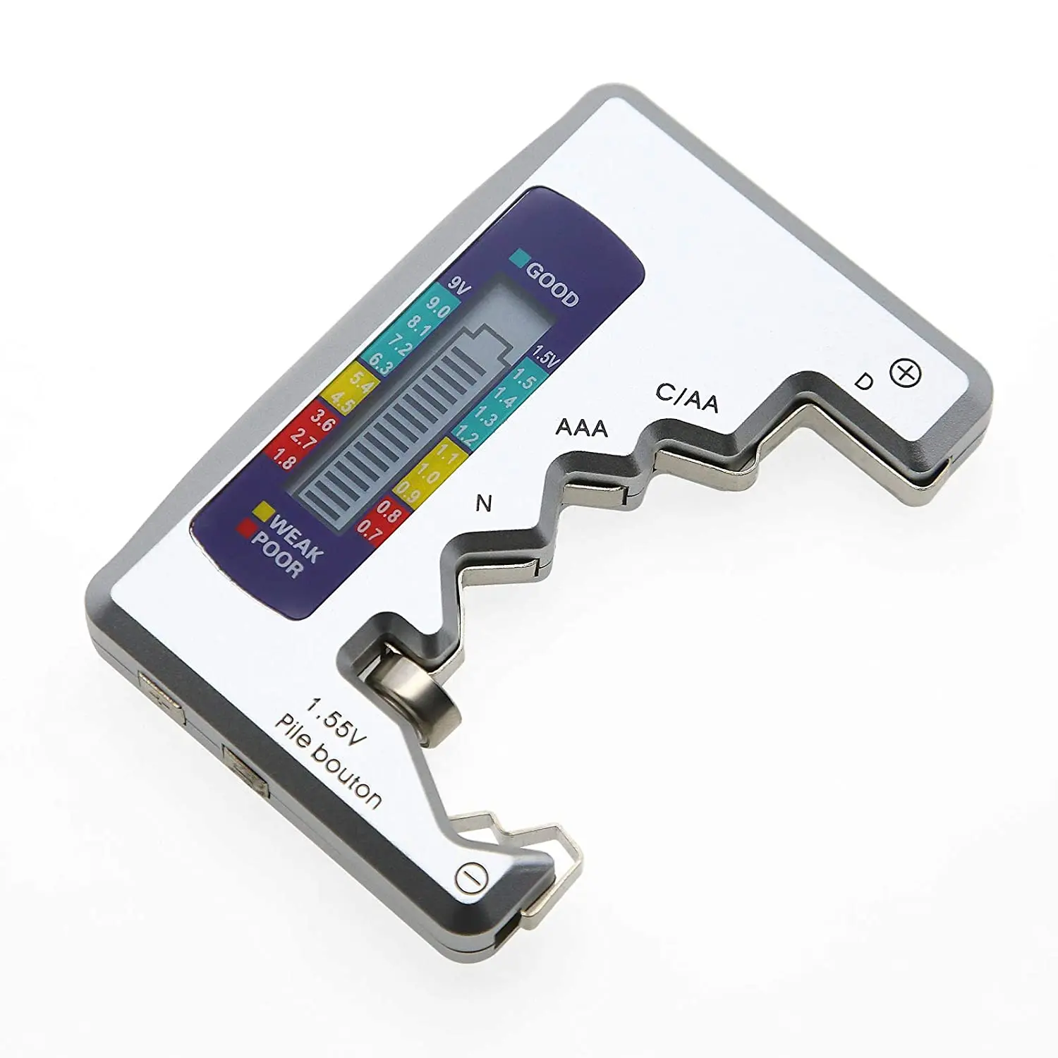 Indicador de capacidad de batería portátil de BT-886, probador de nivel de batería de litio de tamaño compacto, pantalla Digital, medidor de voltaje de batería - imagen 2