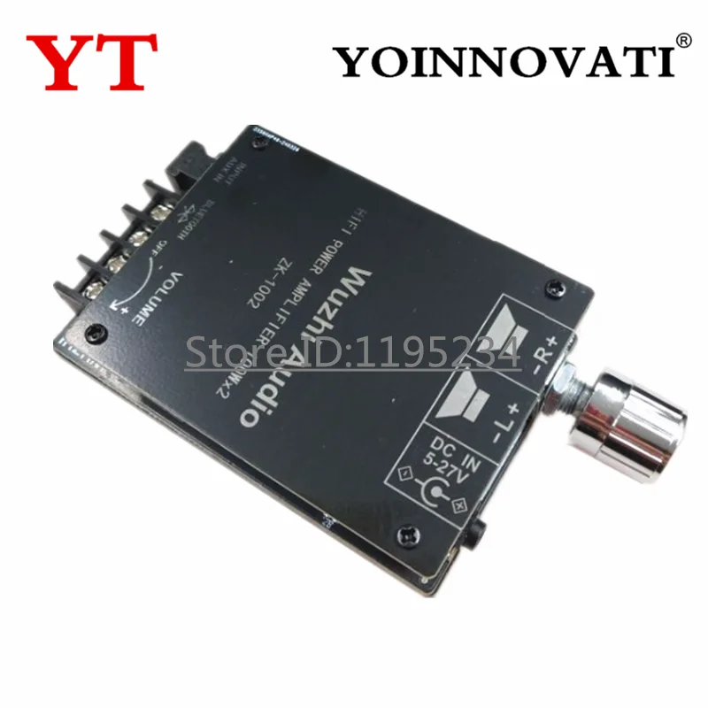 ZK-1002 HIFI TPA3116 100W * 2 amplificador Digital de alta potencia placa estéreo 100W + 100W AMP Amplificador Audio cine en casa - imagen 3