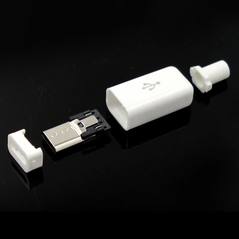 Cable de soldadura tipo Micro Puerto Android, conjunto de cuatro piezas, Cable de datos móvil, interfaz de accesorios, Cable de soldadura 2A, cabezal de carga rápida 4P - imagen 3