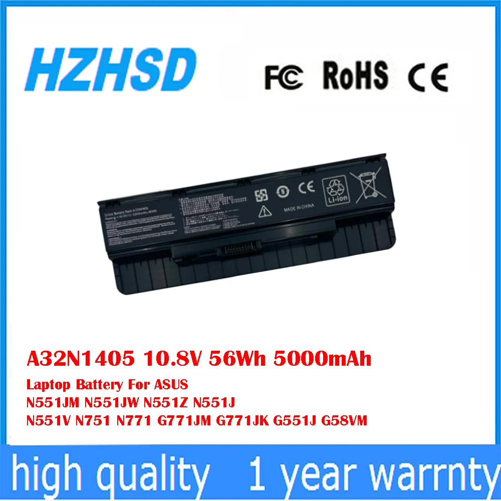 A32N1405 10,8 V 56Wh 5000mAh batería del ordenador portátil para ASUS N551JM N551JW N551Z N551J N551V N751 N771 G771JM G771JK G551J G58VM