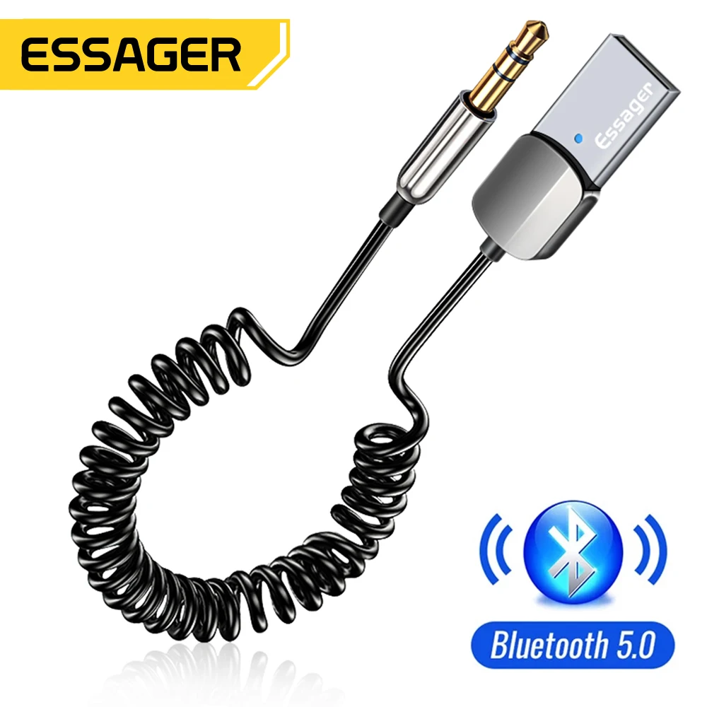 Essager adaptador inalámbrico para altavoz de coche Bluetooth 5.0