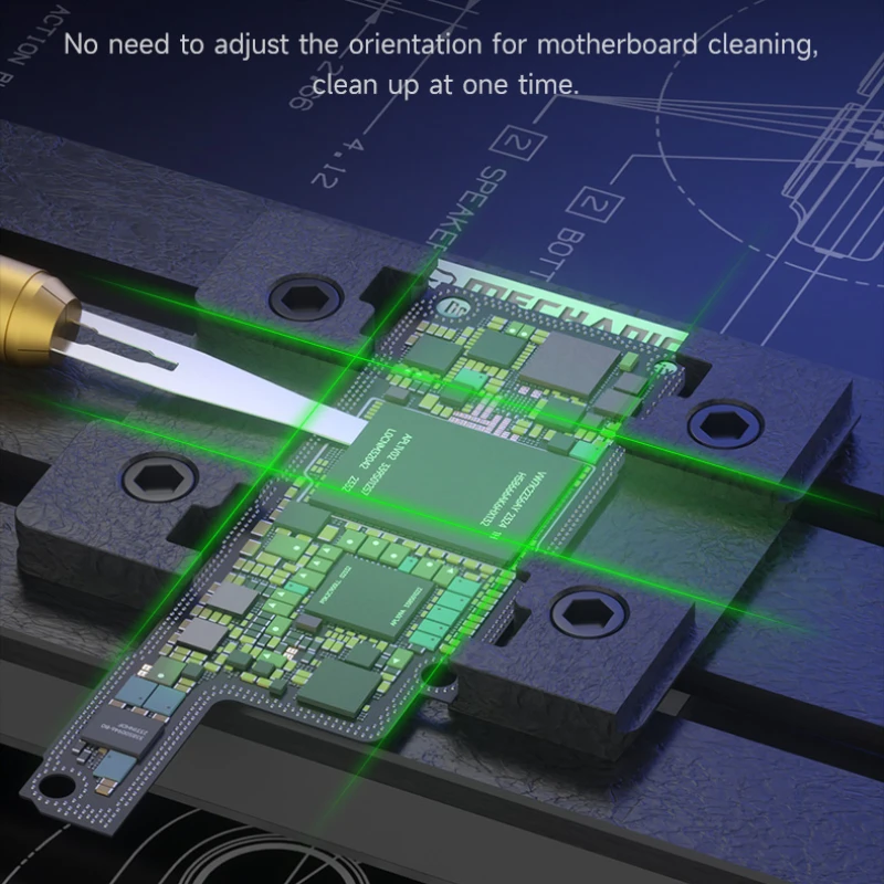Placa base/chip de doble eje mecánico ORI AIR con viaje de 92 mm de largo, ideal para manipulación y reparación de componentes de precisión - imagen 4