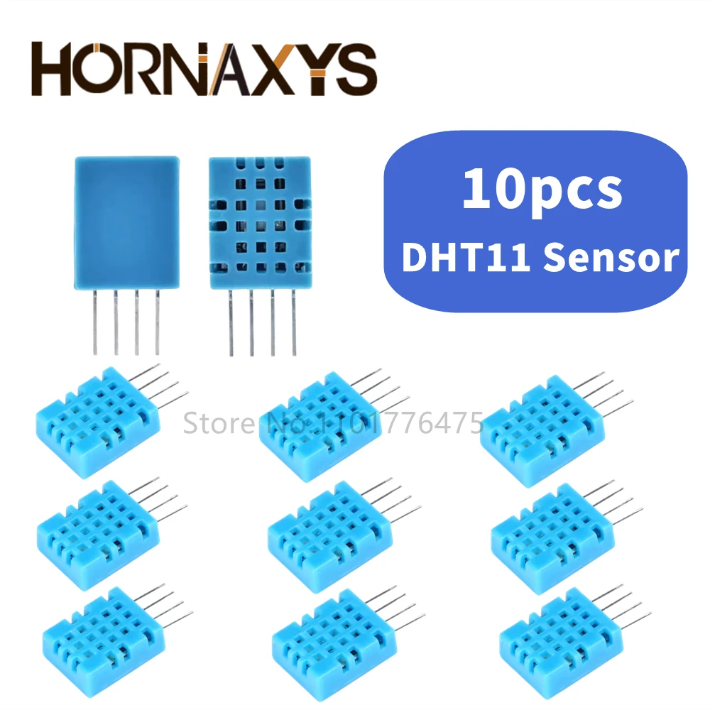 10 uds/3pin KY-015 DHT-11 DHT11 Módulo Sensor Digital de temperatura y humedad relativa + PCB para Arduino DIY Starter Kit - imagen 4