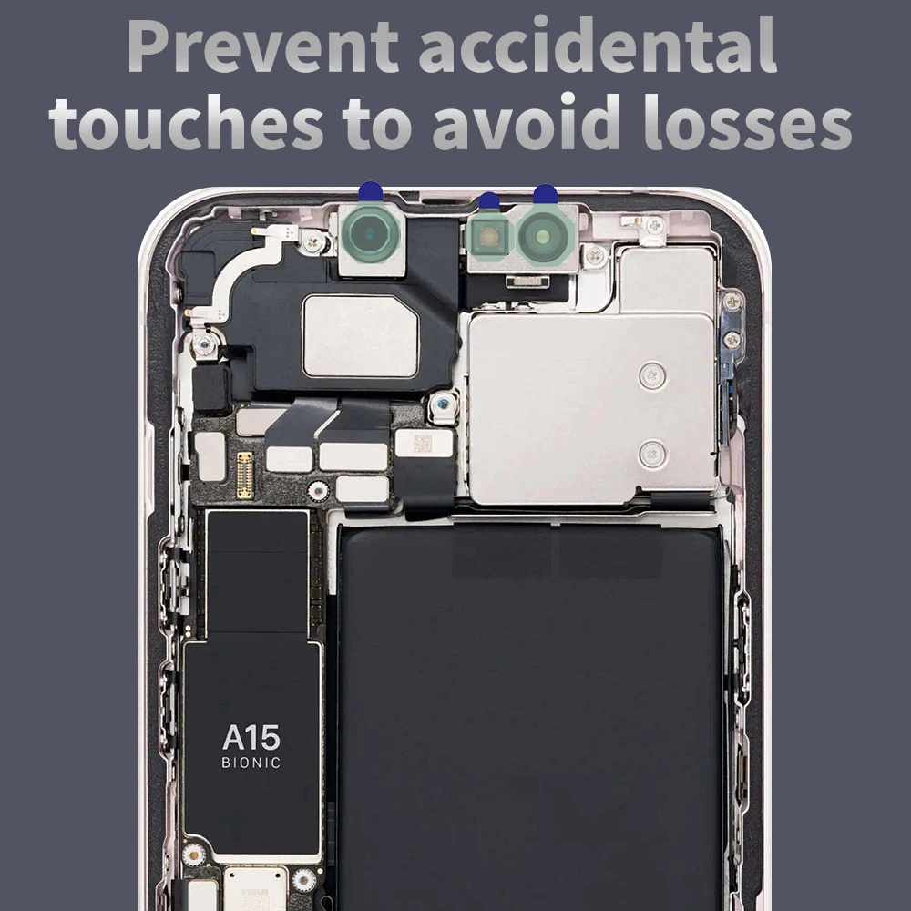 LANRUI S3 Protector de lente de 6mm/12mm 260 Uds para reparación de teléfonos móviles lente protección de luz azul herramienta antipolvo táctil antiaccidental - imagen 2