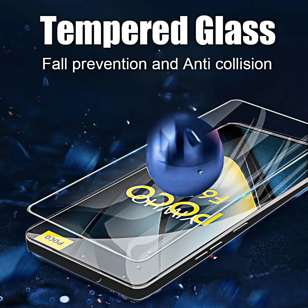 4 Uds vidrio templado para Xiaomi Poco F6 Pro F5 F4 F3 Gt protectores de pantalla vidrio Protector para Xiaomi POXO POCCO F6pro película frontal - imagen 4