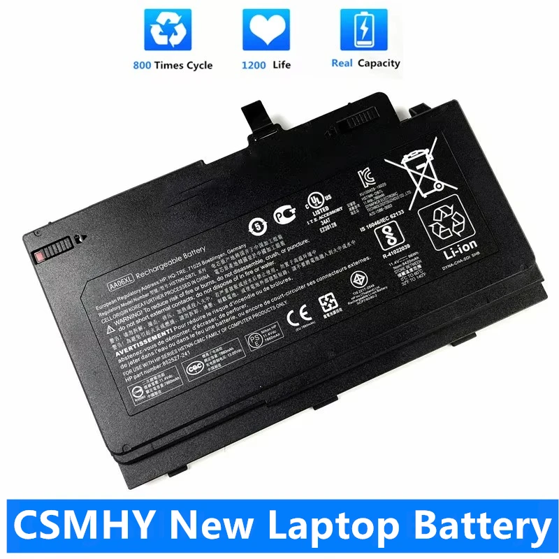 CSMHY nueva batería de ordenador portátil AA06XL 11,4 V 96WH para HP ZBook 17 G4 ZBook Series 852527-241 852711-850 HSTNN-DB7L AA06096XL