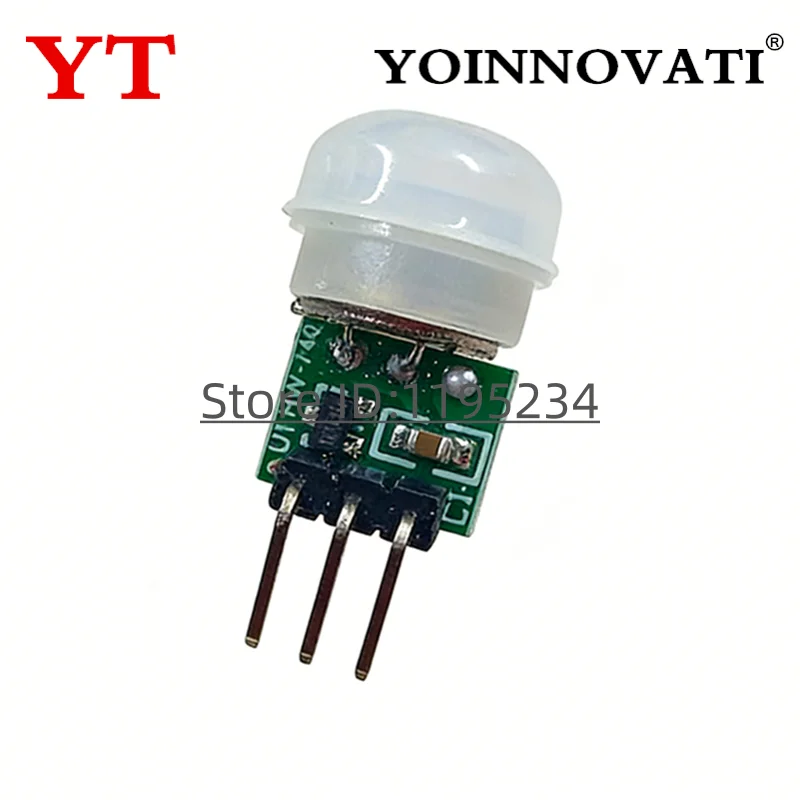 1-10 Uds Mini IR piroeléctrico infrarrojo PIR Sensor de movimiento humano módulo Detector automático Sensor AM312 DC 2,7 a 12V - imagen 4