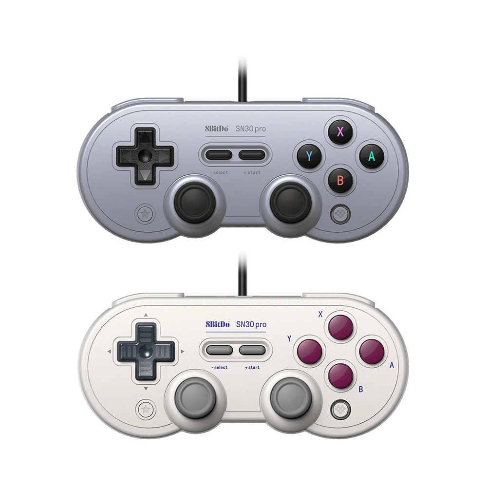 Eight Seat Hall SN30 PRO Gamepad con Cable, controlador de juego, Joystick, Cable USB Retro, vibración para Nintendo Switch, Windows, Raspberry Pi