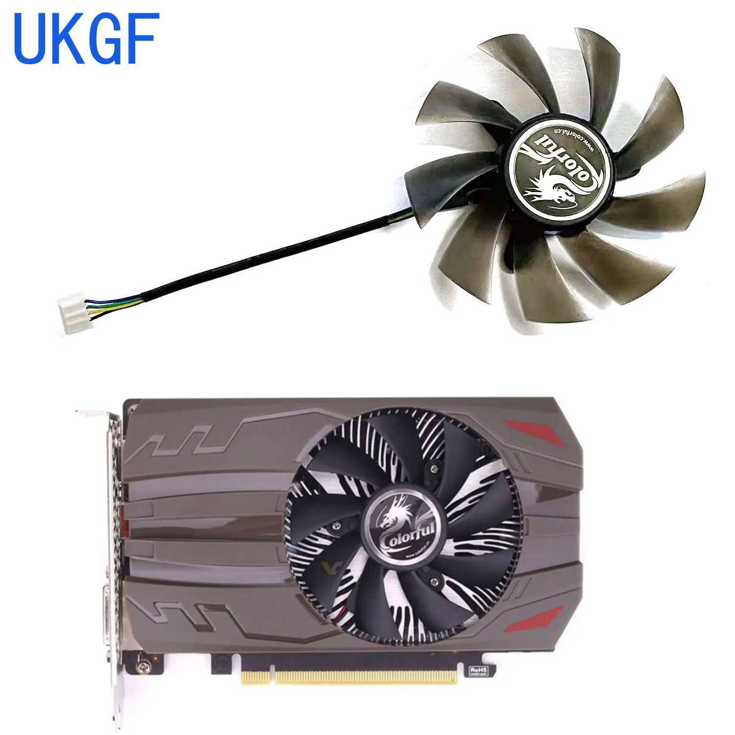Ventilador de repuesto para GeForce GTX1650, 4 pines, 85MM, colorido, tarjeta gráfica ITX, 1060, 1050ti, 1050, 950, nuevo