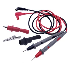 Cables de Prueba Multímetro Digital con Clip Cocodrilo 10A