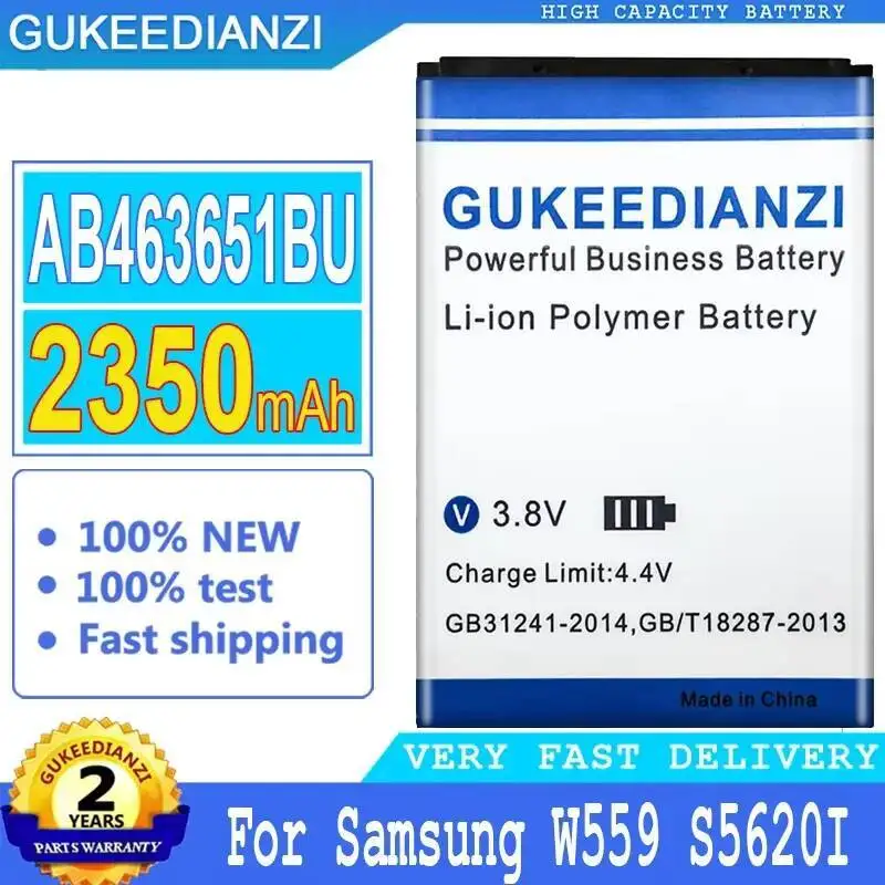 Batería AB463651BU 2350Mah para Samsung W559 S5620I S5630C S5560C C3370 C3200 C3518 J808 F339 S5296 C3322 L708E S5610