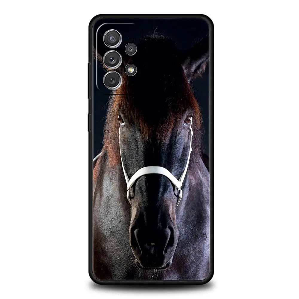 Funda de animales salvajes de caballo corriendo para Samsung A51, A71, A21S, A12, A11, A15, A25, A31, A41, A52, A32, A23, A33, A53, A73, A03S, A05S, A13, 5G - imagen 3