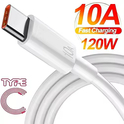 Cable de carga rápida tipo C 10A para teléfono móvil Huawei Mate 60 40 50, Cable de datos USB C, Cable de carga súper rápida para Samsung Xiaomi