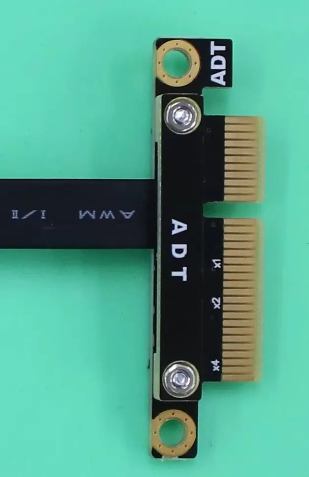 Adt-link-Cable elevador PCIe 3,0x4 macho a x1 hembra, PCI Express x4, tarjeta de captura RAID SSD LAN, extensión de tarjeta USB Gen3.0 de velocidad completa - imagen 3