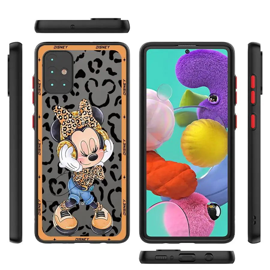 Funda de teléfono Disney Minnie Leopard para Samsung A12 A13 A14 A15 A22 A23 A32 A52 A72 4G 5G A25 A33 A34 A35 A53 A54 A55 A73 5G A24 4G - imagen 3
