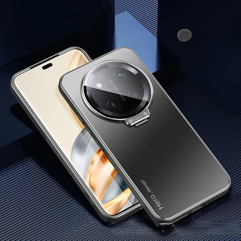 Para Honor Magic 7 Lite Magic7 Pro 6 Lite funda con lente de Metal soporte para cámara para Honor X9C Smart X9B X9A parachoques mate a prueba de golpes - imagen 2