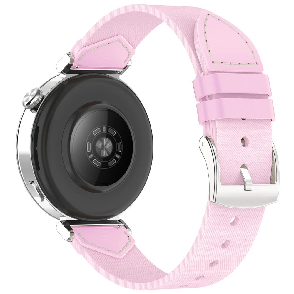 Correa de 18mm para mujer, pulsera para Huawei Watch GT5 Pro 42mm GT4 41mm para Garmin Vivoactive 4S Venu 3S 2S, correas de reloj de mezclilla - imagen 5