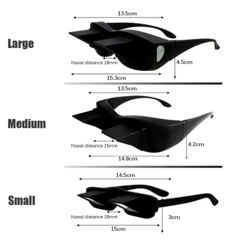 VIKEFON-periscopio creativo perezoso, libros de lectura Horizontal, gafas para sentarse en la cama, vista de tumbarse, TV, miopía, gafas de prisma utilizables - imagen 3